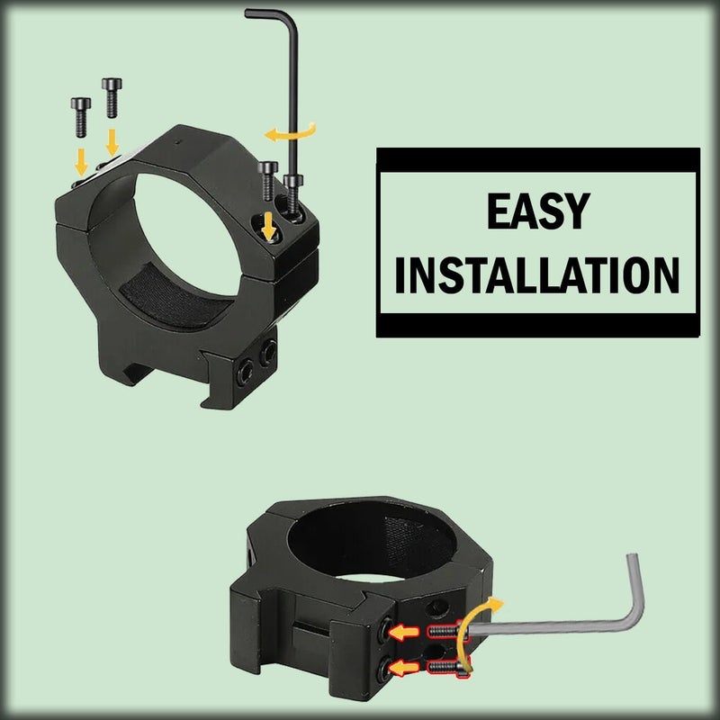 Gotical Store 35mm Low Profile Scope Rings Mount - for 35mm Tubes - Rifle Scope Rings Aluminum Picatinny Low Profile Mount Low Profile Ring - Image 3